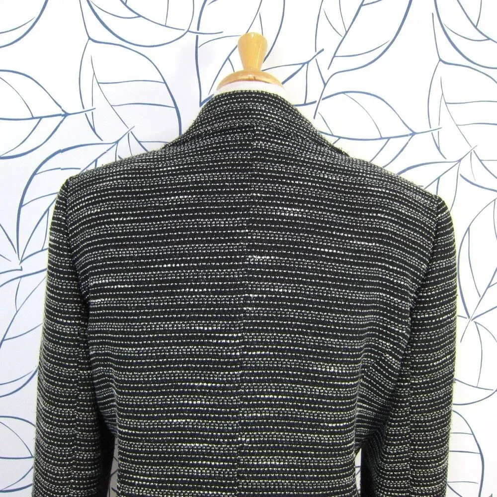 Tahari ASL Black & White Tweed Blazer Jacket & Skirt Suit Women's Size 12 - Picture 6 of 10